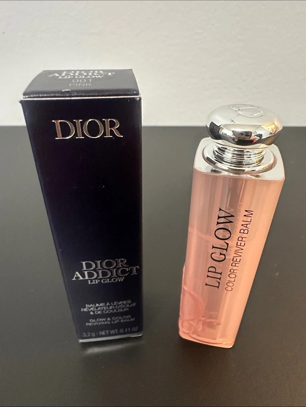 NWT Dior Addict Lip Glow Color Reviver Hydrating Balm - 001 Pink
